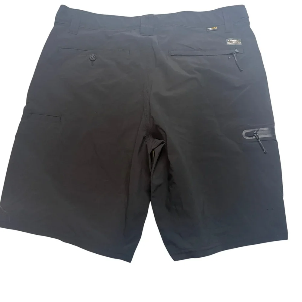 O'Neill TRVLR Series Hybrid Shorts 33 Charcoal Grey Cordura Stretch Relaxed Fit